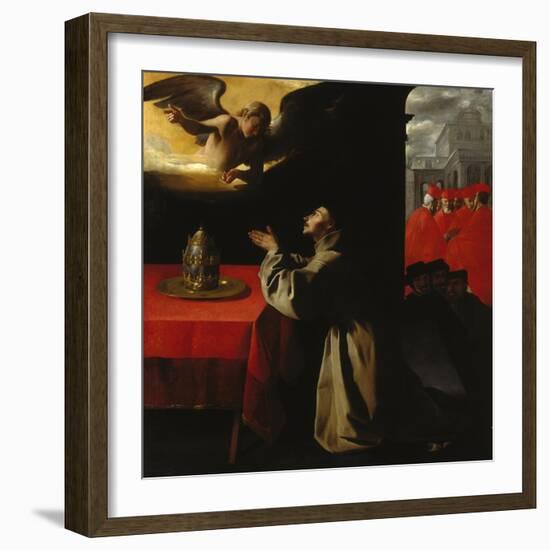 St, Bonaventura Praying, 1629-Francisco Zurbaran y Salazar-Framed Giclee Print