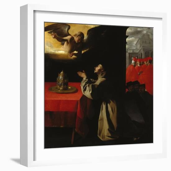 St, Bonaventura Praying, 1629-Francisco Zurbaran y Salazar-Framed Giclee Print