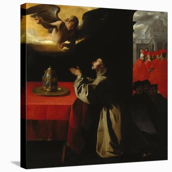 St, Bonaventura Praying, 1629-Francisco Zurbaran y Salazar-Stretched Canvas