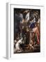 St Bonaventure Receiving Banner of St Sepulchre from Madonna-Francesco Solimena-Framed Giclee Print