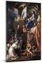 St Bonaventure Receiving Banner of St Sepulchre from Madonna-Francesco Solimena-Mounted Giclee Print