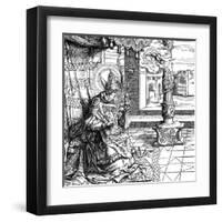 St Boniface, Bishop-null-Framed Art Print