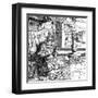 St Boniface, Bishop-null-Framed Art Print