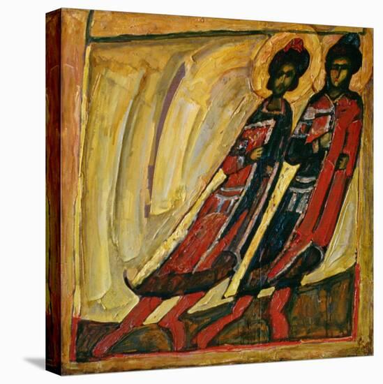 St. Boris and St. Gleb, 1989-Alek Rapoport-Stretched Canvas