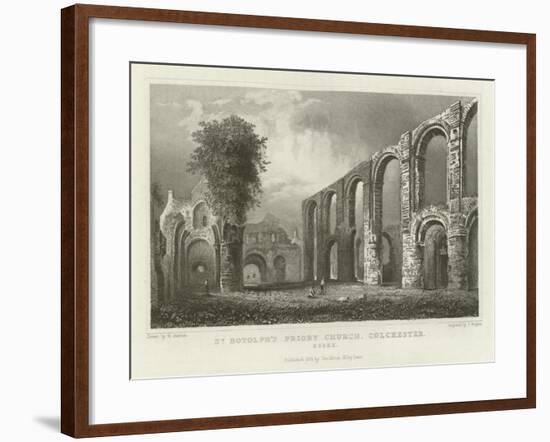 St Botolph's Priory Church, Colchester, Essex-William Henry Bartlett-Framed Giclee Print