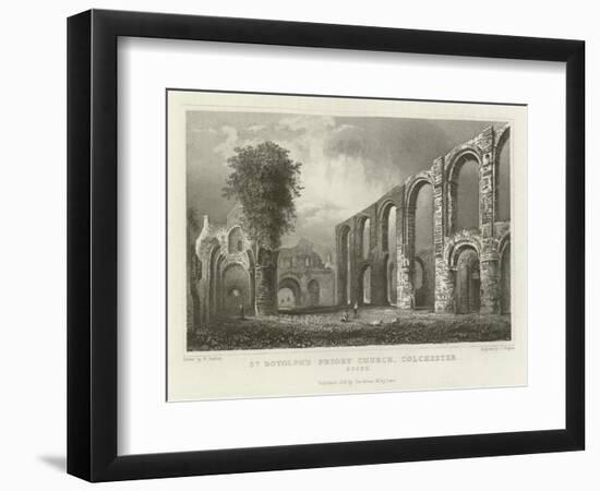 St Botolph's Priory Church, Colchester, Essex-William Henry Bartlett-Framed Giclee Print