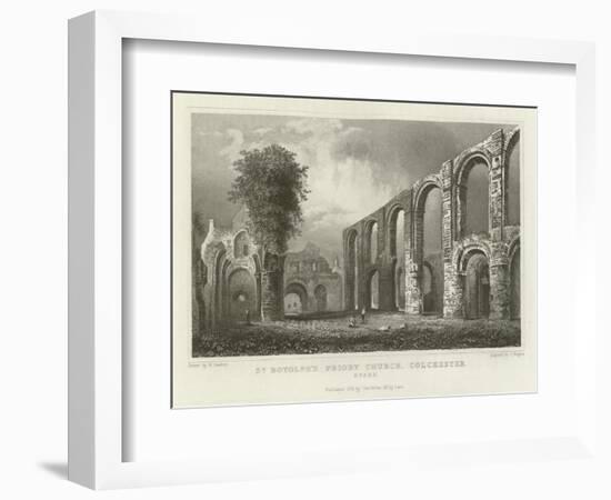 St Botolph's Priory Church, Colchester, Essex-William Henry Bartlett-Framed Giclee Print