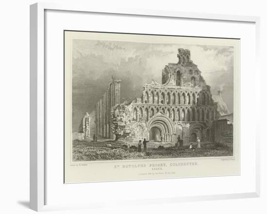 St Botolph's Priory, Colchester, Essex-William Henry Bartlett-Framed Giclee Print