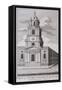 St Botolph Without Bishopsgate, London, C1831-J Hinchcliff-Framed Stretched Canvas