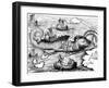 St Brandan Hown on His 7-Year Voyage to Find Isle of St Brandon of Land of Saints-null-Framed Giclee Print