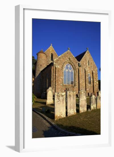 St. Brelade's Church and Fisherman's Chapel, St. Brelade's Bay, Jersey, Channel Islands, Europe-Neil Farrin-Framed Photographic Print