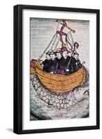 St Brendan on Whale-null-Framed Giclee Print