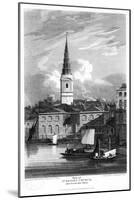 St Bride's Church, London, 1815-Matthews-Mounted Giclee Print