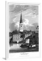 St Bride's Church, London, 1815-Matthews-Framed Giclee Print