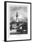 St Bride's Church, London, 1815-Matthews-Framed Giclee Print