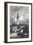 St Bride's Church-JP Neale-Framed Art Print