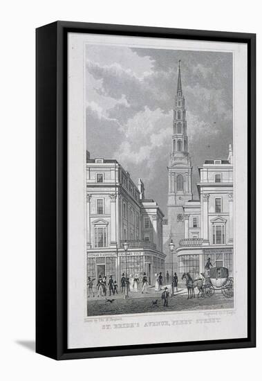 St Brides Avenue, London, 1829-James Tingle-Framed Stretched Canvas
