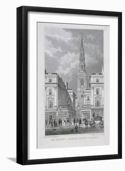 St Brides Avenue, London, 1829-James Tingle-Framed Giclee Print