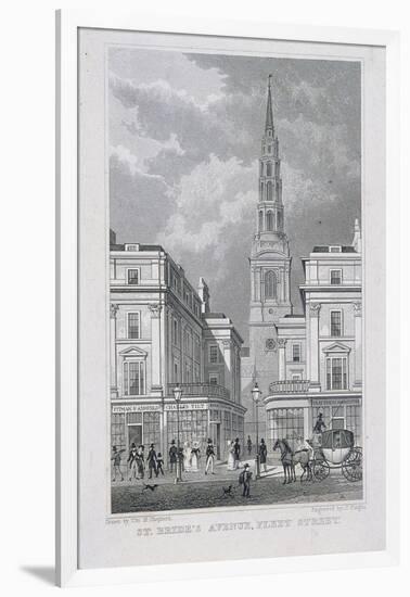 St Brides Avenue, London, 1829-James Tingle-Framed Giclee Print