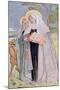 St. Bridget of Sweden Illustration from a Book on Famous Women of Sweden, 1900-Carl Larsson-Mounted Giclee Print