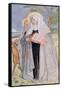 St. Bridget of Sweden Illustration from a Book on Famous Women of Sweden, 1900-Carl Larsson-Framed Stretched Canvas
