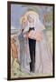 St. Bridget of Sweden Illustration from a Book on Famous Women of Sweden, 1900-Carl Larsson-Framed Giclee Print