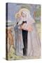 St. Bridget of Sweden Illustration from a Book on Famous Women of Sweden, 1900-Carl Larsson-Stretched Canvas