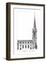 'St. Briget alias St. Brides Church.', mid 18th century-William Henry Toms-Framed Giclee Print