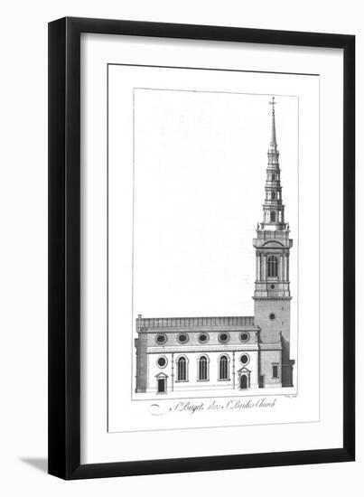 'St. Briget alias St. Brides Church.', mid 18th century-William Henry Toms-Framed Giclee Print