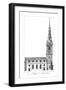 'St. Briget alias St. Brides Church.', mid 18th century-William Henry Toms-Framed Giclee Print