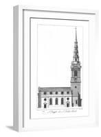 'St. Briget alias St. Brides Church.', mid 18th century-William Henry Toms-Framed Giclee Print