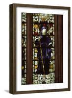 St. Brigid in West Window of Hereford Cathedral, 20th century-CM Dixon-Framed Giclee Print