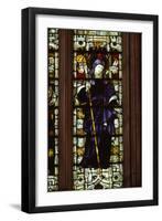 St. Brigid in West Window of Hereford Cathedral, 20th century-CM Dixon-Framed Giclee Print