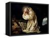 St. Bruno (1030-1101) Praying in the Desert, 1763-Jean Bernard Restout-Framed Stretched Canvas