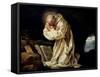 St. Bruno (1030-1101) Praying in the Desert, 1763-Jean Bernard Restout-Framed Stretched Canvas