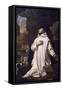 St Bruno Praying in Desert, by Nicolas Mignard-null-Framed Stretched Canvas