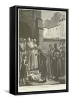 St Bruno Refusing the Gifts of the Count of Calabria-Jean Paul Laurens-Framed Stretched Canvas