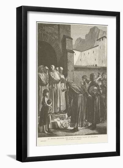 St Bruno Refusing the Gifts of the Count of Calabria-Jean Paul Laurens-Framed Giclee Print