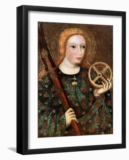 St Catherine, 1365-1367-Master Theodoric-Framed Giclee Print