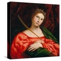 St. Catherine, 1522-Lorenzo Lotto-Stretched Canvas