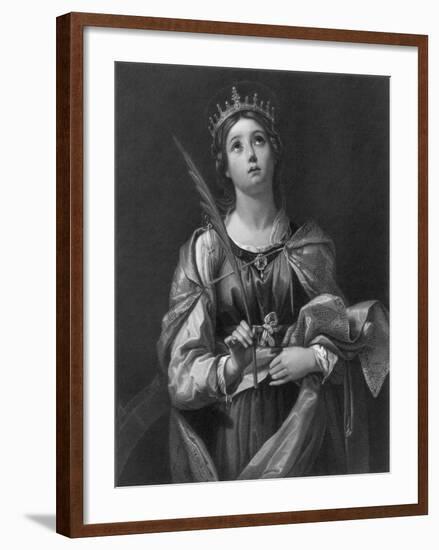 St Catherine, 19th Century-F Knolle-Framed Giclee Print