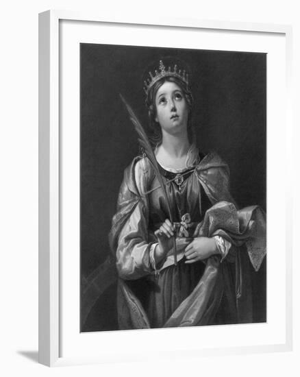 St Catherine, 19th Century-F Knolle-Framed Giclee Print