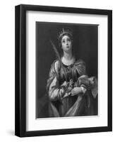 St Catherine, 19th Century-F Knolle-Framed Giclee Print