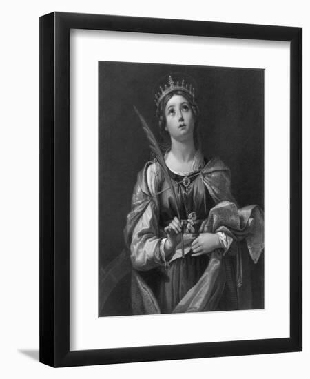 St Catherine, 19th Century-F Knolle-Framed Giclee Print