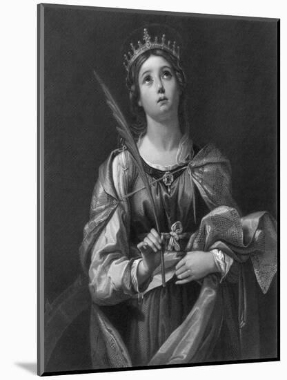 St Catherine, 19th Century-F Knolle-Mounted Giclee Print