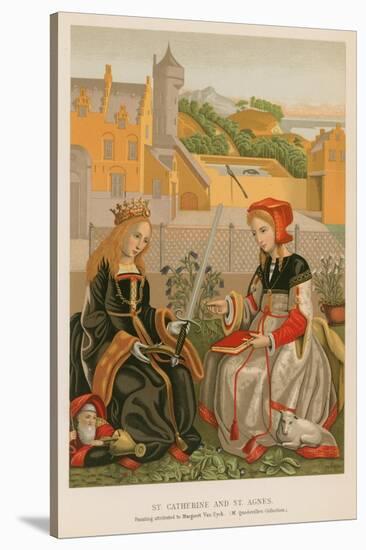 St. Catherine and St. Agnes-null-Stretched Canvas