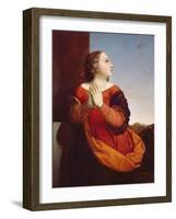 St. Catherine, C.1840 (Panel)-William Dyce-Framed Giclee Print