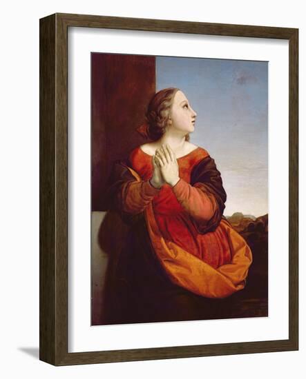 St. Catherine, C.1840 (Panel)-William Dyce-Framed Giclee Print