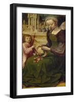 St Catherine, Detail from Right Panel of Malvagna Triptych, Right-Hand Side, 1511-1515-Jan Gossaert-Framed Giclee Print