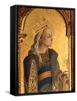 St. Catherine, Detail from the Santa Lucia Triptych-Carlo Crivelli-Framed Stretched Canvas